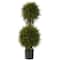 3.5ft. Pre-Lit Potted Cedar Double Ball Topiary Tree